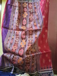 Khandua Pata Pink Saree