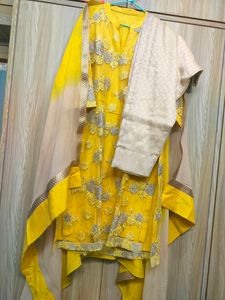 Pakistani Style Pure Net Embroidery Suit