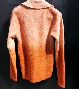 OMBRE ZIP-UP SWEATER 🧡