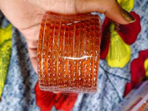Raindrop crystal glass bangles
