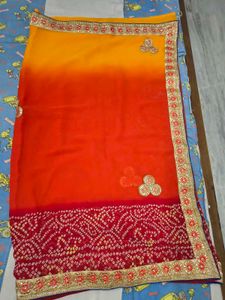 Elegant Red Saree