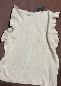 ZR Ruffle Sleeve Top Free Size M/L