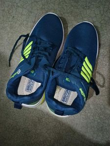 Bruton Navy & Green Sports Shoes (Unused)