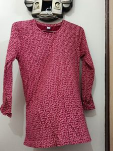 Patterned Long Sleeve Top