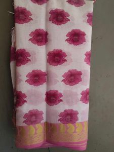 Pink Paisley Saree