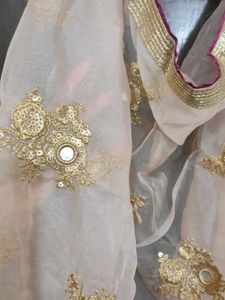 Purple Embroidered Kurta salwar and dupatta