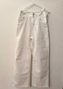 White Wide Leg Jeans