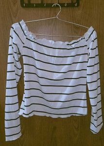 Striped Off-Shoulder Top