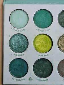Swamp Witch Aesthetic Green Eyeshadow Palette