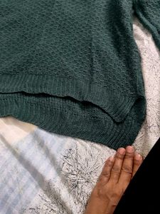 Green Knit Pullover