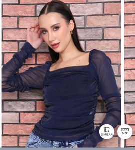 Shein Shimmer Ruched Top