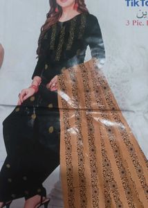 Cotton Embroidered Dress Material
