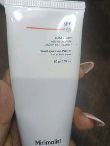 Minimalist SPF 50 Sunscreen