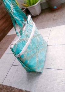Teal &amp; Gold Tote Bag