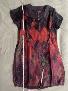 Feather Print Dress