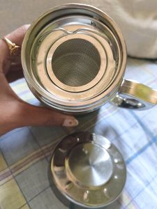 Steel Coffee Mug (With Cap)- Keeps It Hot,