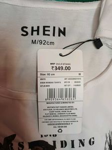 Shein Sleeveless Graphic Front Print Curved  Top