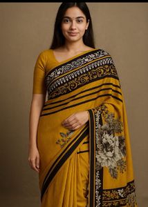 Elegant Floral Saree