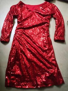 Red Shimmer Cocktail Dress Offer