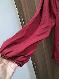 Off Shoulder Applique Work Top