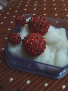 Red Crystal Earrings