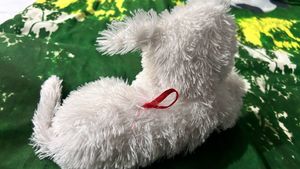 Pink Plush Dog Toy