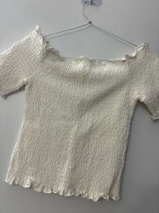Off Shoulder Crop Top