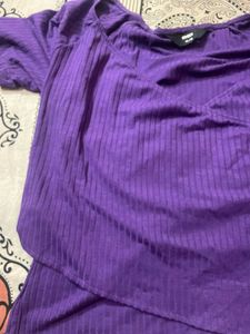 Purple Ribbed Top!! Hot Girlies Grab It