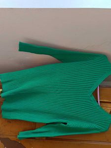 Green Knit Cardigan