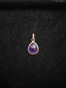 Amethyst Teardrop Pendant