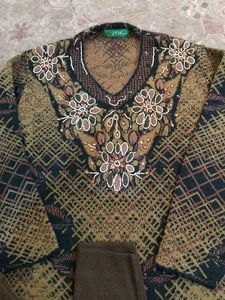 Beautiful Embroidery kurti Pant Set