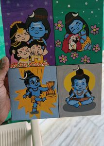 Mahadev Animated Canvas Painting