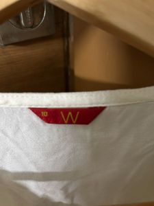 W Embroidered White Kurta