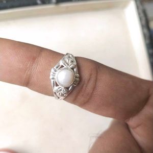 Pure Silver High quality Pearl Ring