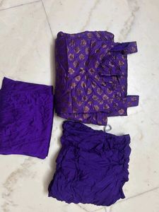 Purple churi daar pjami suit