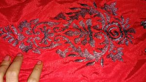 Deep Red Beautiful 😍 embroidery Lahnga Choli