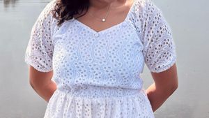 White Eyelet Dress