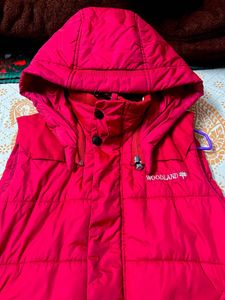 Woodland Red Padded Gillet (Half Sleeves)