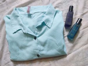 Blue Button Up Shirt