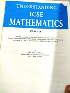 Understanding ICSE Mathematics Class 9 M L Aggarwal