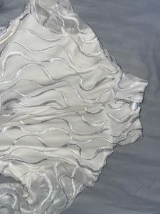 White Patterned Bodysuit