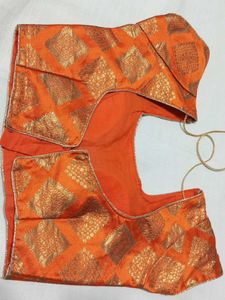 Orange Zeri Work  Blouse