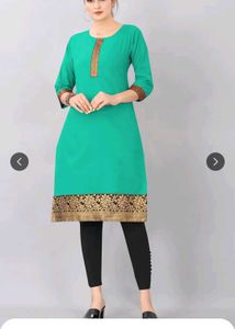 Teal &amp; Gold Kurti