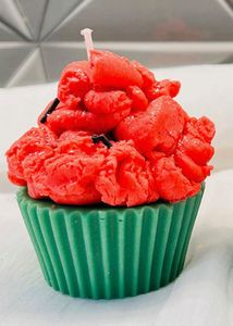 Watermelon Cupcake Candle✨