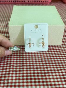 Anti Tarnish Earring & Adjustable Finger Ring Comb