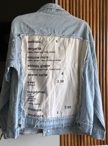Unisex Denim Jacket with Twist at back