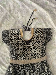 Patterned Anarkali Dress