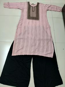 Superb 🍑kurta black⚫plazo