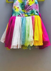 Rainbow Tulle Dress