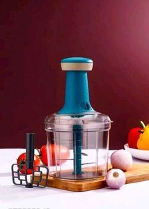 Manual Hand Press Push Vegetables Chopper Six Shar